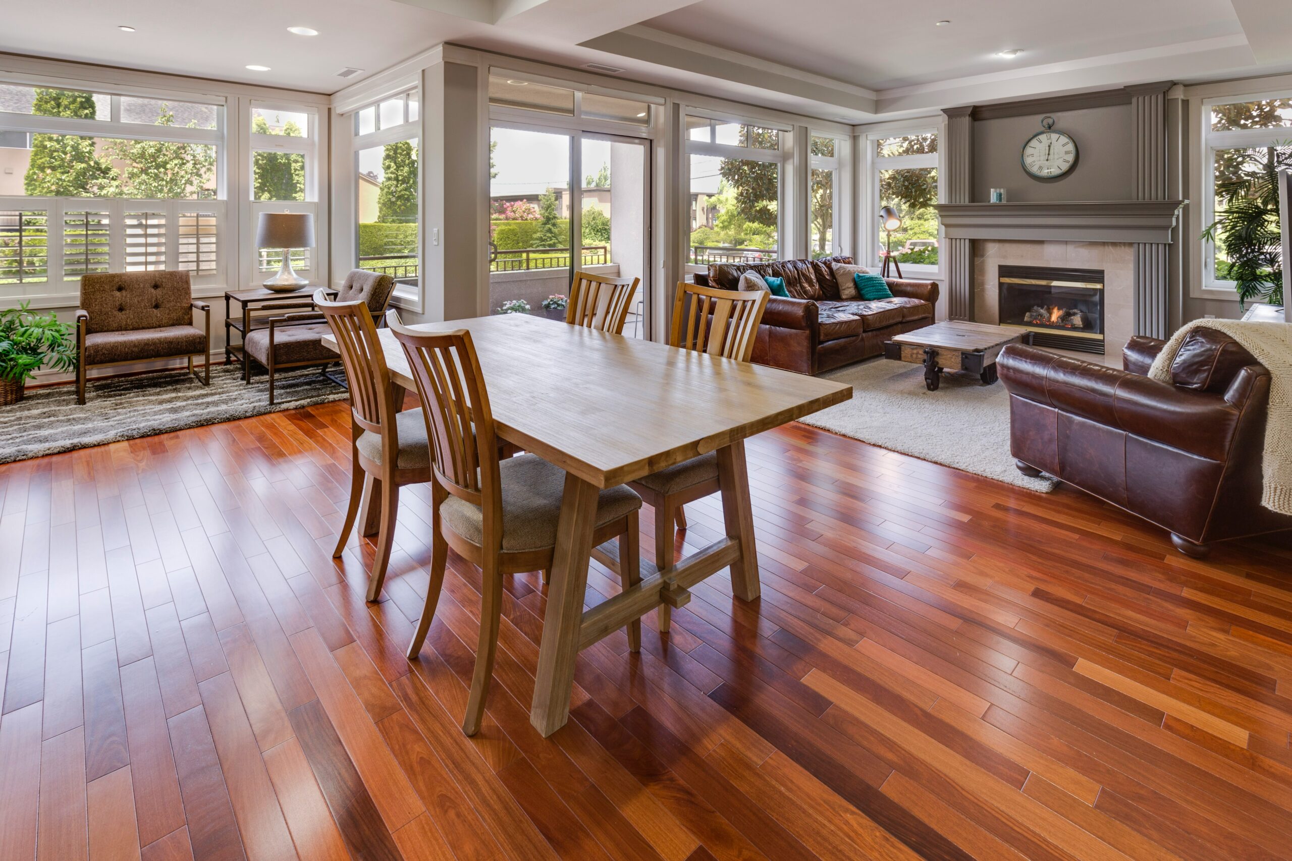 Kitchen with hardwood floors